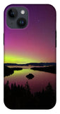 Northern Lights Over Emerald Bay - Phone Case