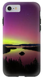 Northern Lights Over Emerald Bay - Phone Case