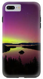 Northern Lights Over Emerald Bay - Phone Case