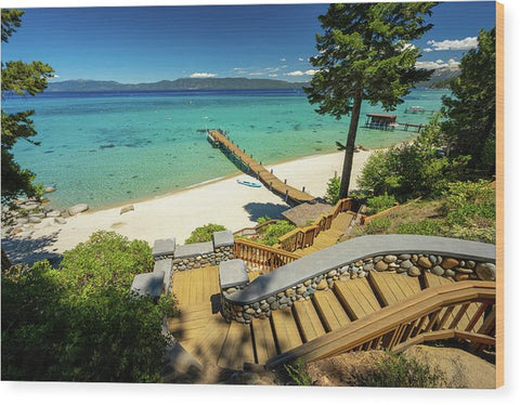 36 Million Dollar Lake Tahoe View - Wood Print