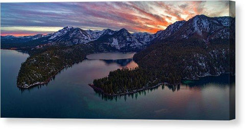 50 Shades Of Tahoe by Brad Scott - Canvas Print-14.000" x 6.375"-Lake Tahoe Prints