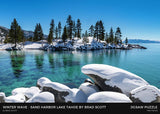 Winter Wave - Sand Harbor Lake Tahoe by Brad Scott - Puzzle
