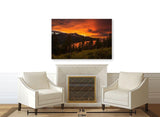 Fiery Skies Over Fallen Leaf Lake-Canvas Gallery Wrapped Print-Lake Tahoe Prints