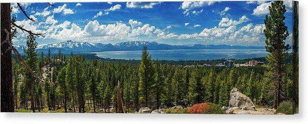 A Heavenly View By Brad Scott - Canvas Print-20.000" x 6.625"-Lake Tahoe Prints