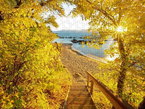 Autumn Steps - Lake Tahoe - Puzzle