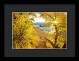 Autumn Steps - Lake Tahoe - Framed Print