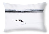 Bald Eagle Fly By - Throw Pillow-Lake Tahoe Prints