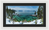 Blue Bird Secret Cove By Brad Scott - Framed Print