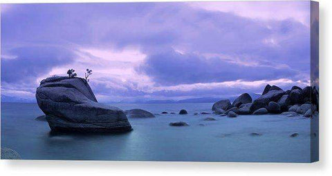 Bonsai Rock Blues By Brad Scott - Canvas Print-14.000" x 6.250"-Lake Tahoe Prints