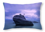 Bonsai Rock Blues By Brad Scott - Throw Pillow-Lake Tahoe Prints