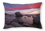 Bonsai Rock On Fire - Throw Pillow-Lake Tahoe Prints