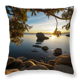 Bonsai Rock Sunburst - Throw Pillow