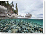 Clean Granite By Dylan Silver - Canvas Print-Lake Tahoe Prints