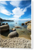 Crystal Waters - Sand Harbor Lake Tahoe - Canvas Print