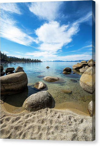 Crystal Waters - Sand Harbor Lake Tahoe - Canvas Print