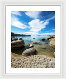 Crystal Waters - Sand Harbor Lake Tahoe - Framed Print
