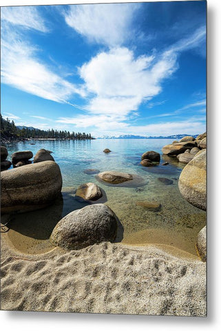 Crystal Waters - Sand Harbor Lake Tahoe - Metal Print