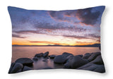 East Shore Cove Panorama By Brad Scott - Throw Pillow-Lake Tahoe Prints