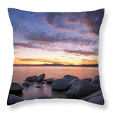 East Shore Cove Panorama By Brad Scott - Throw Pillow-Lake Tahoe Prints