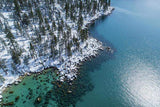 East Shore Winter Aerial By Brad Scott - Canvas Print-Lake Tahoe Prints