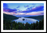 Emerald Bay And Ms Dixie At Sunset By Brad Scott - Framed Print