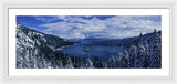 Emerald Bay First Snow - Framed Print