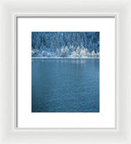 Emerald Bay Frozen Trees by Brad Scott - Framed Print