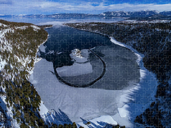 Emerald Bay Ice Aerial - Puzzle