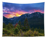 Emerald Bay Secret Sunset Panorama By Brad Scott - Tapestry