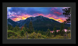 Emerald Bay Secret Sunset Panorama By Brad Scott - Framed Print
