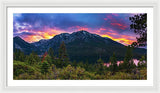 Emerald Bay Secret Sunset Panorama By Brad Scott - Framed Print