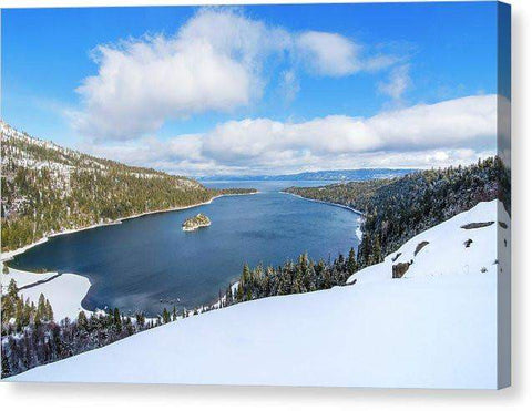 Emerald Bay Slopes - Canvas Print-10.000" x 6.625"-Lake Tahoe Prints