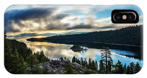 Emerald Bay Sunrise Lake Tahoe - Phone Case-Phone Case-IPhone X Case-Lake Tahoe Prints