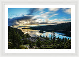 Emerald Bay Sunrise Lake Tahoe - Framed Print