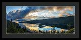 Emerald Bay Sunrise Rays - Framed Print-Lake Tahoe Prints