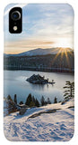 Emerald Bay Winter Sunburst By Brad Scott - Phone Case