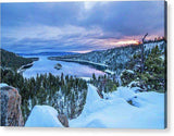 Emerald Bay Winter Sunrise - Acrylic Print
