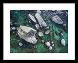 Emerald Waters - Bonsai Rock, Lake Tahoe - Framed Print