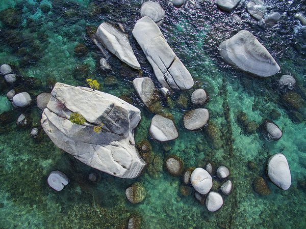 Emerald Waters - Bonsai Rock, Lake Tahoe - Art Print