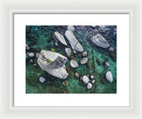 Emerald Waters - Bonsai Rock, Lake Tahoe - Framed Print