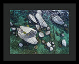 Emerald Waters - Bonsai Rock, Lake Tahoe - Framed Print