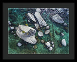 Emerald Waters - Bonsai Rock, Lake Tahoe - Framed Print