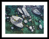 Emerald Waters - Bonsai Rock, Lake Tahoe - Framed Print