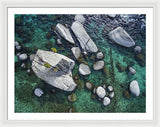 Emerald Waters - Bonsai Rock, Lake Tahoe - Framed Print