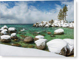 Frozen Aquas By Brad Scott - Canvas Print-10.000" x 6.500"-Lake Tahoe Prints