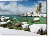 Frozen Aquas By Brad Scott - Canvas Print-10.000" x 6.500"-Lake Tahoe Prints