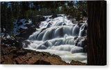 Glen Alpine Waterfall By Brad Scott - Canvas Print-12.000" x 6.500"-Lake Tahoe Prints