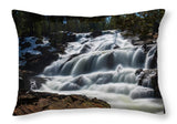 Glen Alpine Waterfall By Brad Scott - Throw Pillow-Lake Tahoe Prints