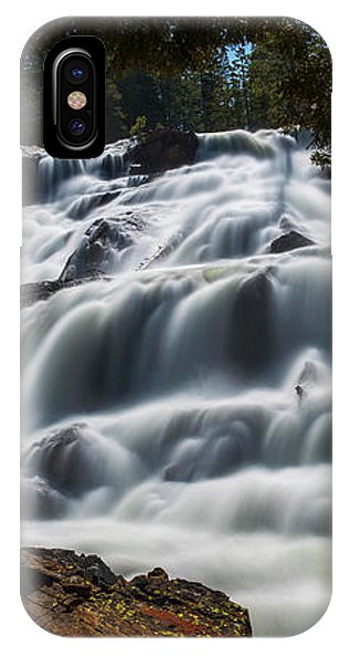 Glen Alpine Waterfall By Brad Scott - Phone Case-Phone Case-IPhone X Case-Lake Tahoe Prints