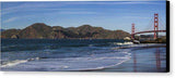 Golden Gate Bridge Panorama - Canvas Print-20.000" x 7.500"-Lake Tahoe Prints